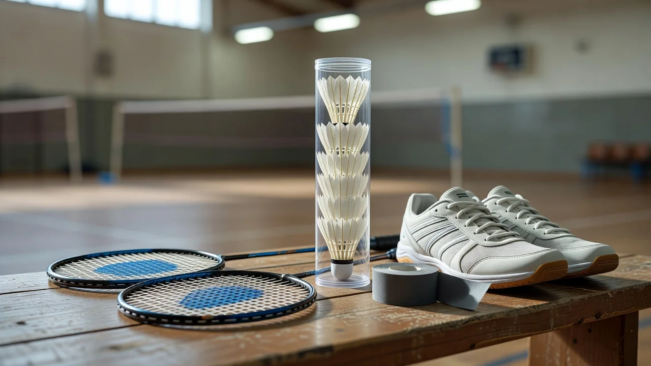 Equipamentos de badminton: raquete, peteca e calçado ideais